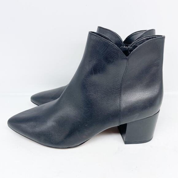 Cole Haan Women's Elyse Black Leather Booties Size 9.5B - Picture 5 of 14